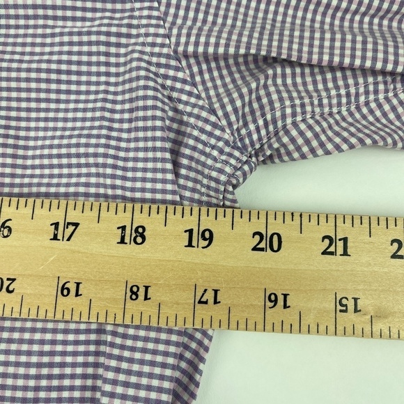 Banana Republic Soft Wash Button Down Shirt Mens Small Blue Plaid - Picture 7 of 8
